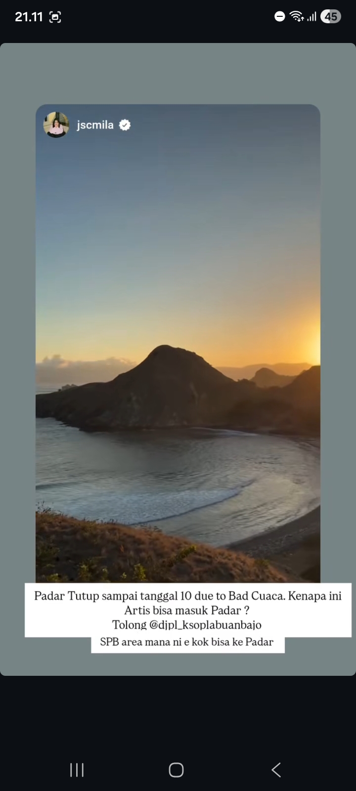 Kontroversi Artis Masuk Pulau Padar Saat Pelayaran Ditutup, Pelaku Pariwisata Berkomentar di Media Sosial