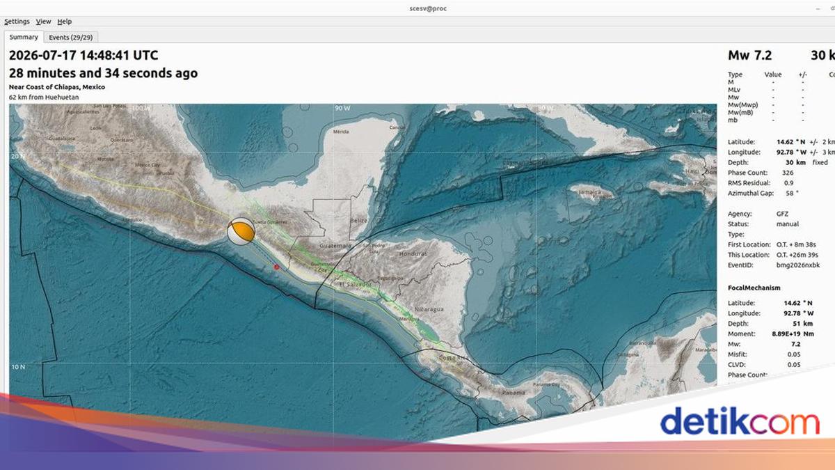 Gempa Meksiko Magnitudo 7,3, BMKG Pastikan Tak Berpotensi Tsunami di Indonesia