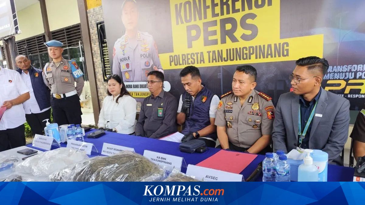 Dua Kurir Sabu Jaringan Internasional Ditangkap di Tanjungpinang, Dijanjikan Imbalan Besar
