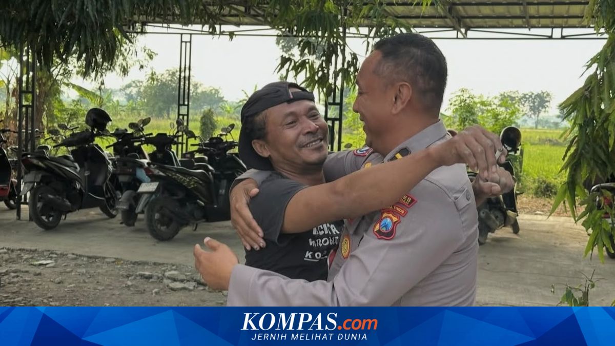 Pertemuan Haru Sahabat Masa Kecil: Pelukan Polisi untuk Kuli Bangunan