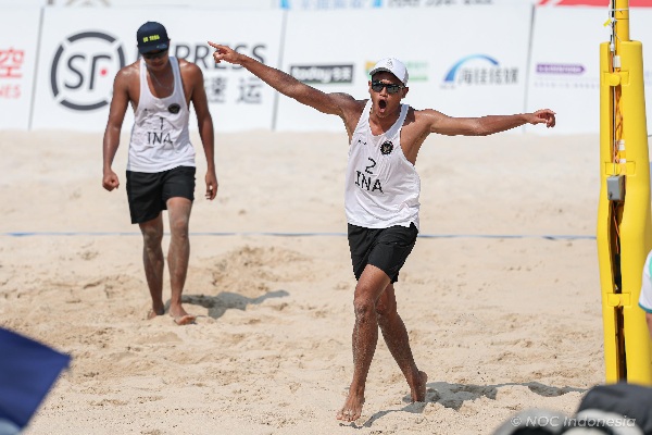 Tim Voli Pantai Putra Indonesia Menang atas Jepang, Siap Hadapi Thailand di Perempat Final Asian Beach Games 2026