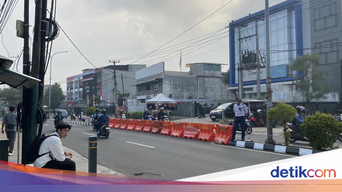 Penutupan U-Turn di Depok, Arus Lalu Lintas Menuju Jakarta Lancar
