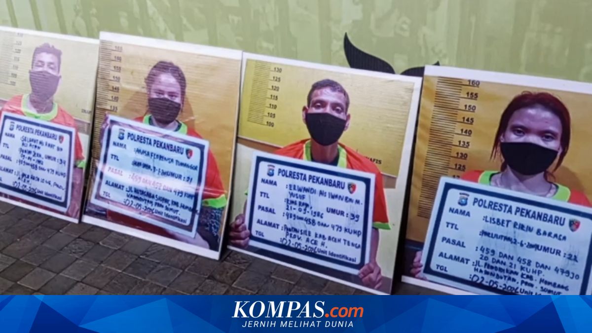 Empat Pelaku Pembunuhan Nenek di Pekanbaru Terlibat Pesta Narkoba